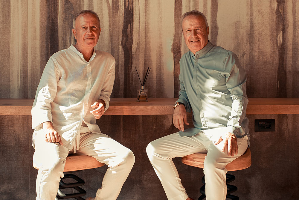 Yannis and Nikos Orfanakis, founders of Omicron Hotels